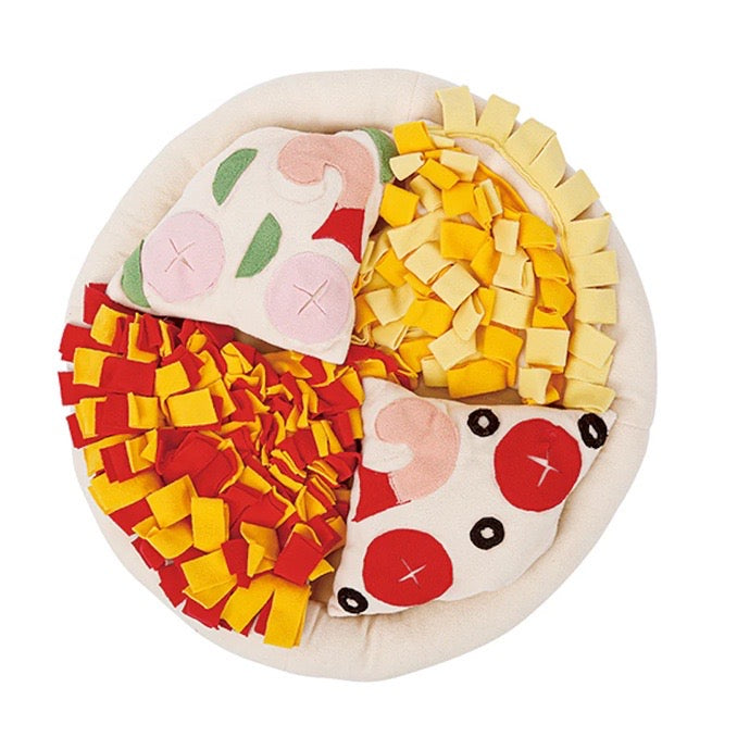 Giant 19-Inch Pizza Interactive Dog Toy Snuffle Mat