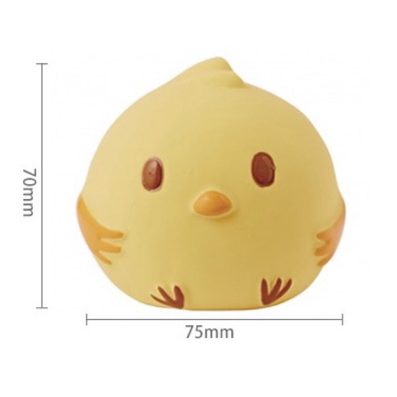 Petio Japan Rubber Squeaky Squishy Dog Toys - Super Durable for small but strong chewers (Baby Bird)