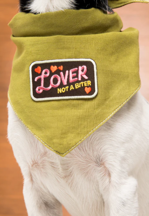 Paw-some Achiever: Cute & Quirky Scout's Honour Merit Badge for Pets (Ironed-On Patches) - Lover Not Biter