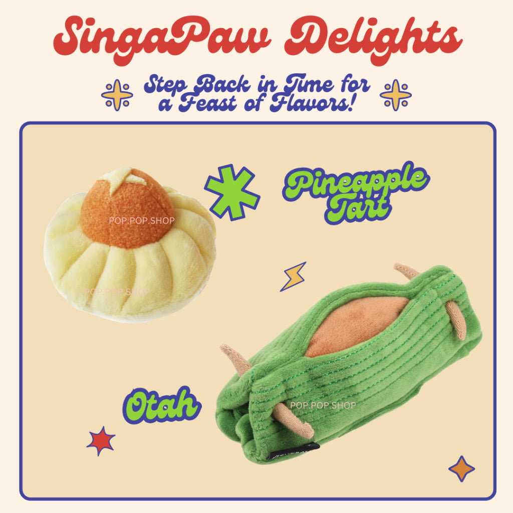 Singapore Pineapple Tart Kueh Dog Toy Tourist Souvenir Gift Furball Collective (Curry Puff)