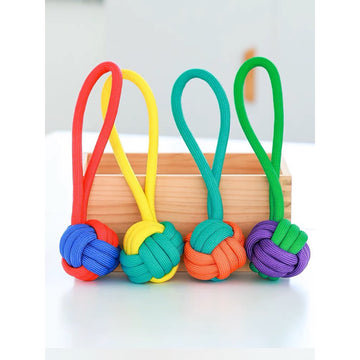 Colorful Dog Rope Tug Toy Tough & Durable (Short - 20cm)