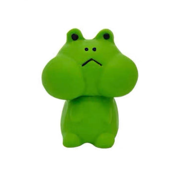 Petio Japan Rubber Squeaky Squishy Dog Toys - Super Durable for small but strong chewers (Chubby Frog)