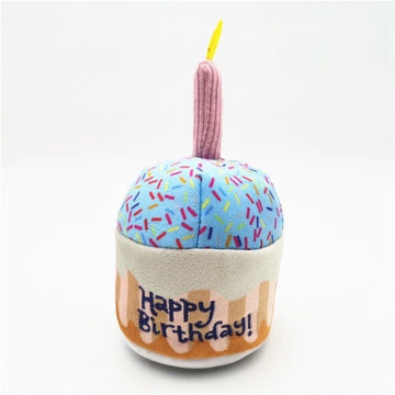 Birthday Cupcake - Adorable Birthday Party Squeaky Toys for Dog