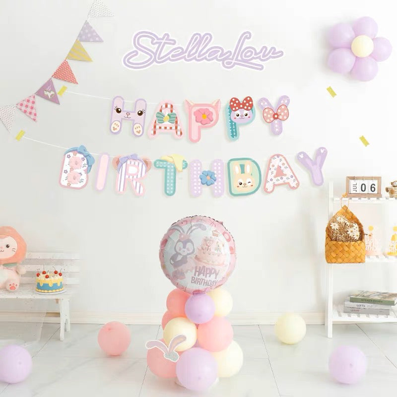 Banner Stella Lou - Pretty banner for birthday parties