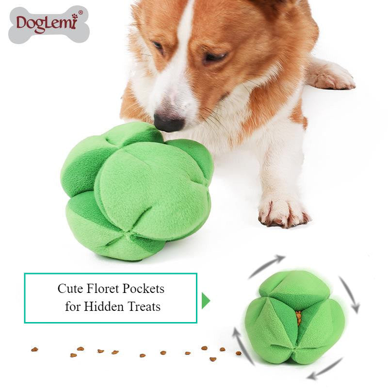 Garden Fresh Fun Healthy Vegetable Series Squeaky & Crinkly Toys for Dogs/Cats (Broccoli)