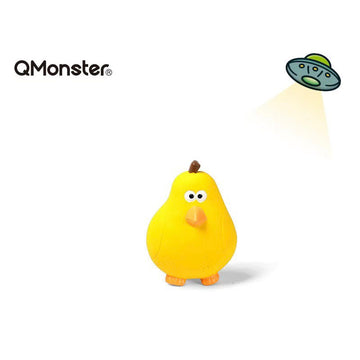 Qmonster Rubber Squeaky Toys - Waterproof Toy for Swimming/ Beach (Pear-shaped Duck)