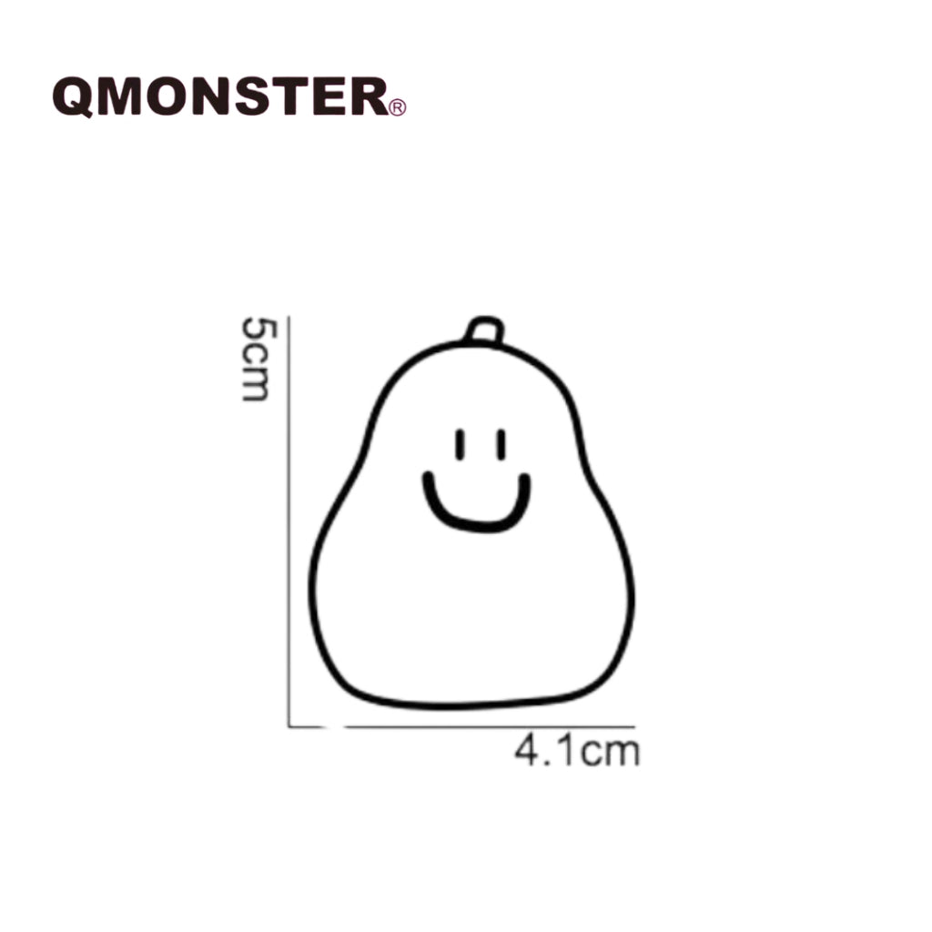 Qmonster Pear Rubber Squeaky Toy - Waterproof Toy for Swimming/ Beach