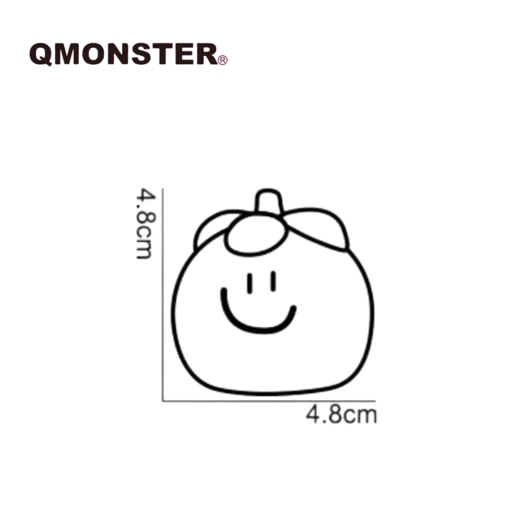 Qmonster Mangosteen Rubber Squeaky Toy - Waterproof Toy for Swimming/ Beach