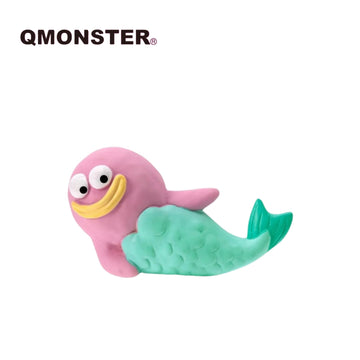 Qmonster Mermaid Rubber Squeaky Toy - Waterproof Toy for Swimming/ Beach