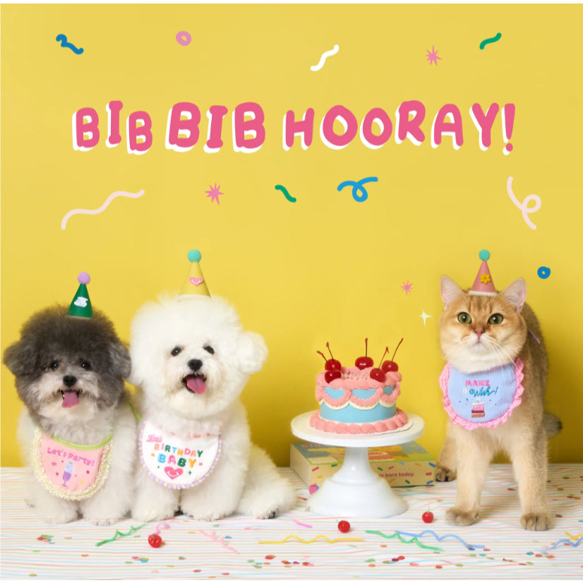 Doggu Pets Birthday Party Bib Dogs / Cats